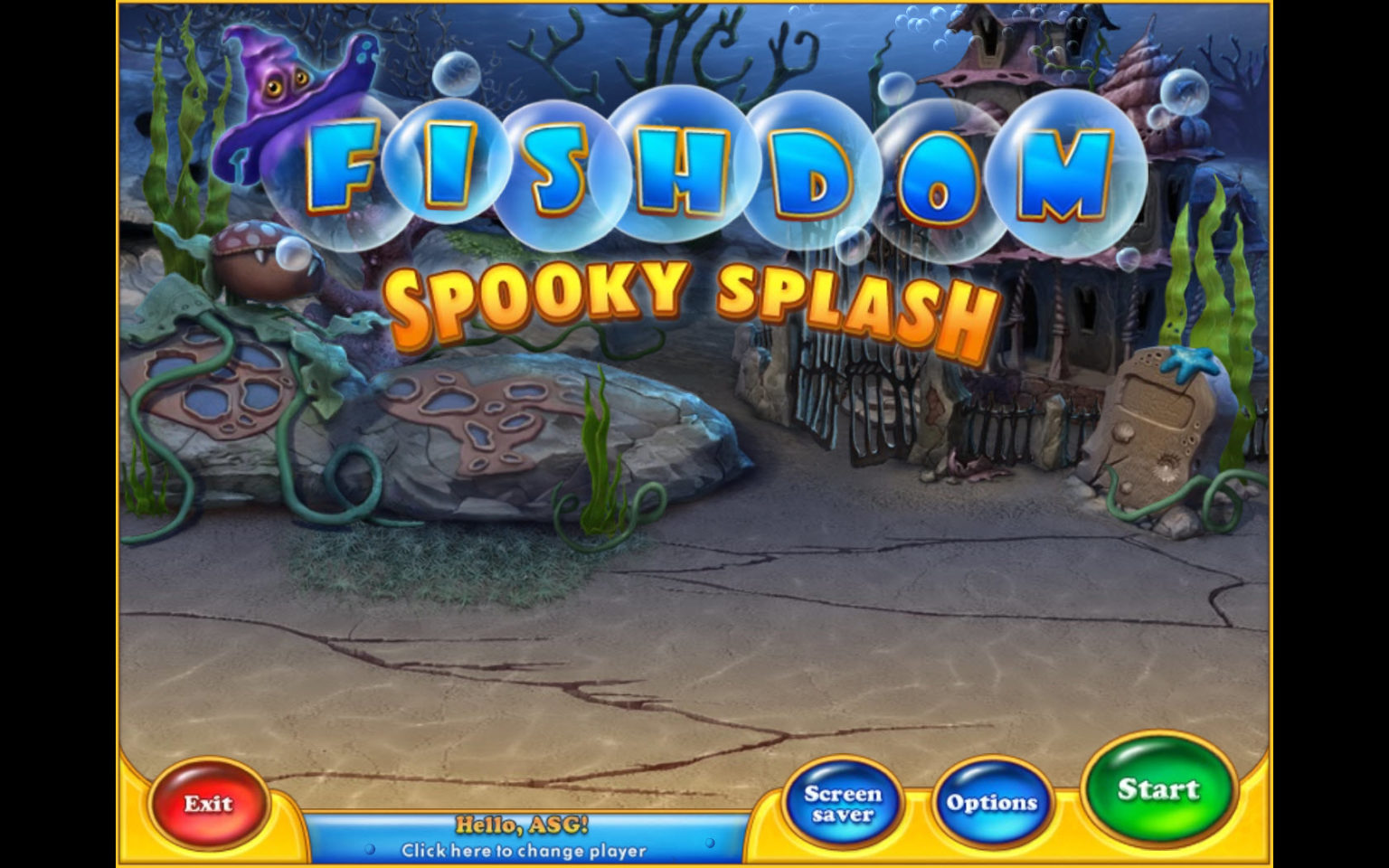 free online fishdom spooky splash